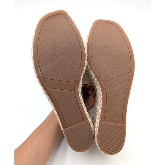 Nordstrom Rack Cressida Platform Wedge Espadrille Sandal Ivory Size US9M EU40 - Picture 7 of 13